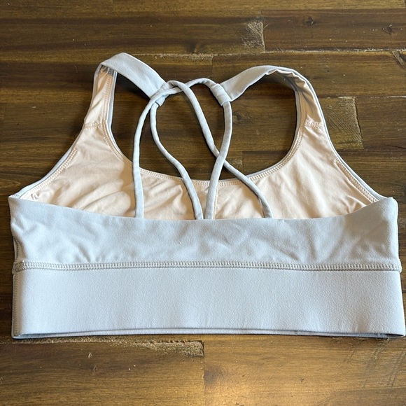 Pescience Gray Strappy Sports Bra Performance Activewear Athletic M - Picture 2 of 3